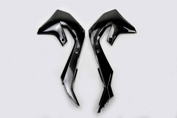 Radiator Covers black for Kawasaki KX 250 F - KX 450 F - KX 250 X - KX 450 XC - KX 300 - KX 450 X